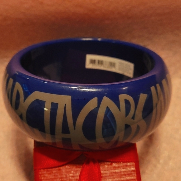 NWT Marc by Marc Jacobs Blue Tan Bangle Bracelet - Picture 2 of 6